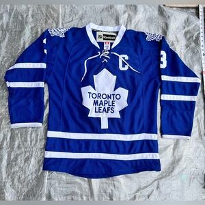Vintage Reebok NHL Toronto Maple Leafs Captain's Jersey Dion Phaneuf #3 Size 48